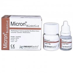 Micron Bioaktív üvegionomer cement Micron Bioaktív 15g por + 10ml folyadék Prevest