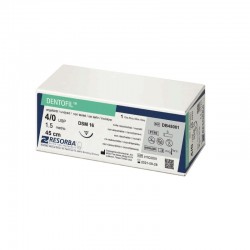 Dentofil 5/0 DSM16 Teflon varrócérna 16 mm-es tűvel, ⅜ háromszög alakúsectionResorba