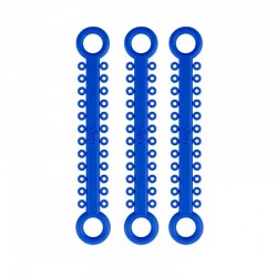 Színes elasztikus ligatúrák ElastoMAX Solo készlet 46 pálca blue Falcon