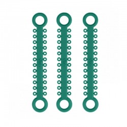 Színes rugalmas ligatúrák ElastoMAX Solo készlet 46 pálca türkiz Falcon