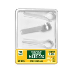TorVM Celluloid kontúrozott matrica premolárisokhoz 30 db