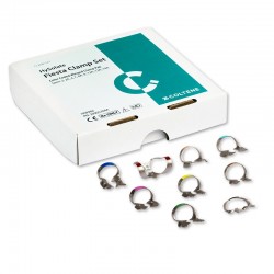 Fiesta 9 szárnyas színes kódolt kofferdam kapocs Pak Coltene