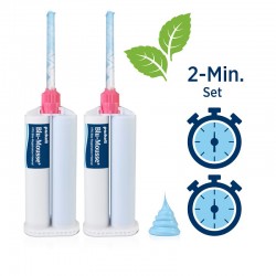 Blu-Mousse Classic Peppermint harapásrögzítő 2 Minute Peppermint 2 x 50ml + 6 pálcika
