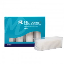 1.0mme Microbrush Plus fehér szuperfinom applikátorok, 400 darabos készlet