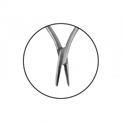 Lúgok formázásához való fogó konkáv végű heavy Optical Style Leone