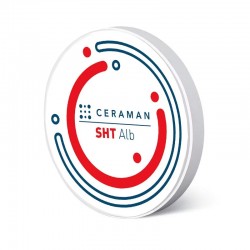 Fehér cirkónium korong SHT 98 x 14mm Ceraman