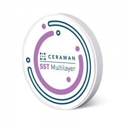 SSTML több rétegű cirkónium korong 98 x 25mm Ceraman