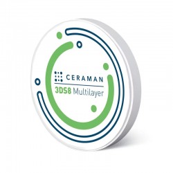 Disc zirconiu multi 3DS8 98 x 20mm Ceraman