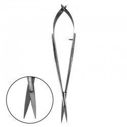 Dr.Mayer Castroviejo hajlított olló 15cm jobbas