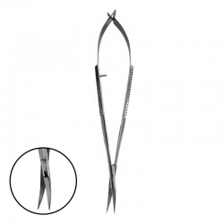 Dr.Mayer Castroviejo hajlított olló 15cm