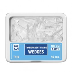 TorVM Vékony átlátszó műanyag interdentális ék 40 db
