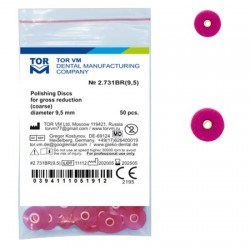 12.7mmRed durva polírozó tárcsák, 50 darab TorVM