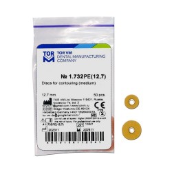 12.7mm Narancssárga közepes kontúros korongok, 50 darab TorVM