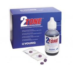 Bakteriális lepedék tabletta 2Tone Blue/Pink 250 darab Microbrush