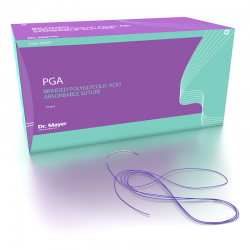 12 Fire resorbeálódó varratok PGA Premium 6-0 13mm 3/8 háromszögű tűvel Dr.Mayer