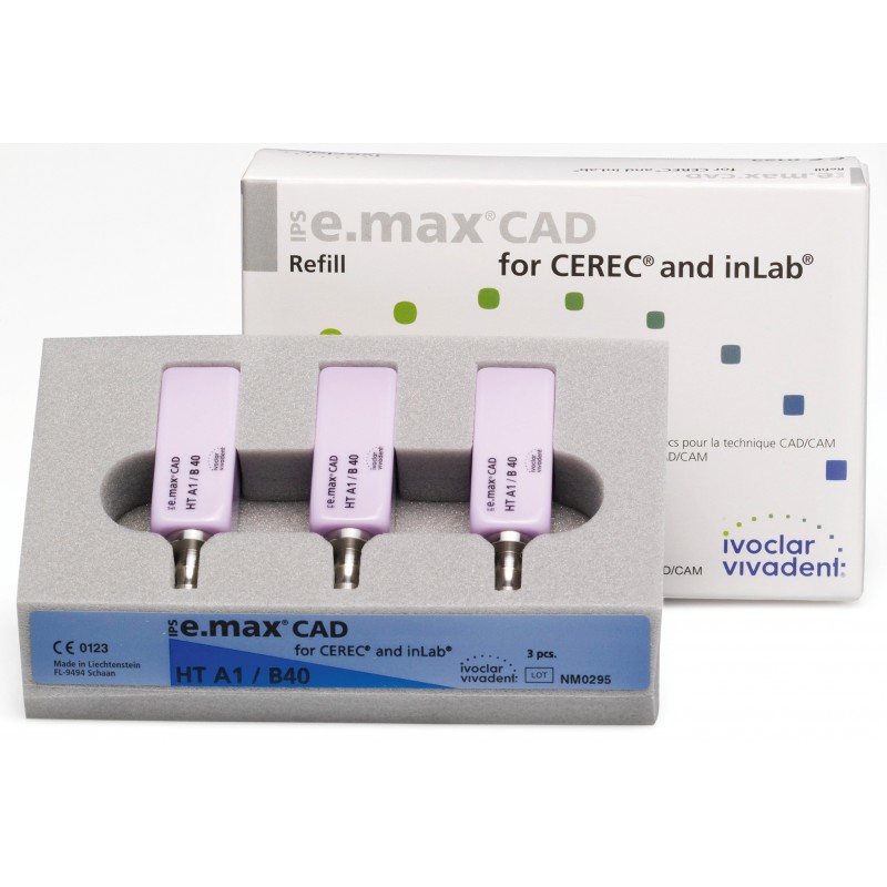IPS e.max CAD CEREC/InLab HT B40 3 blocuri Ivoclar Vivadent