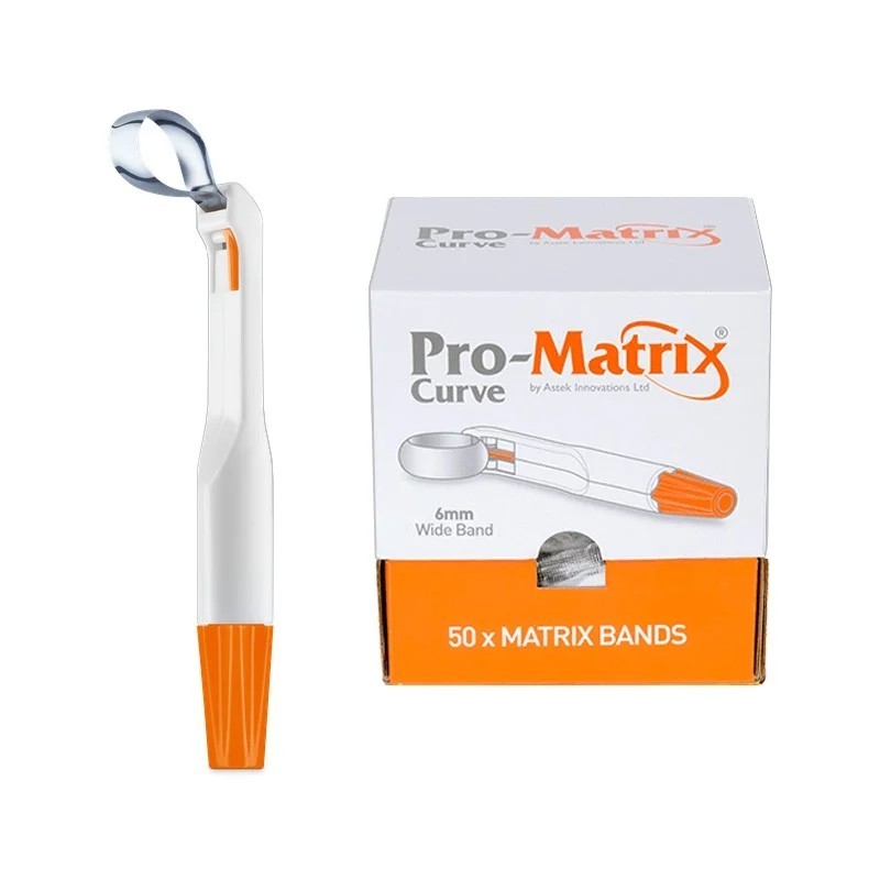 Matrice lata curbata portocalie molar 6mm Pro-Matrix 20 bucati