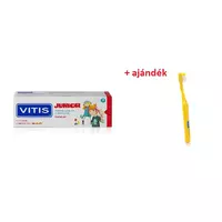 Kép 1/2 - AKCIÓ - VITIS Junior fogkrém tutti-frutti 75ml + ajándék Vitis junior fogkefe