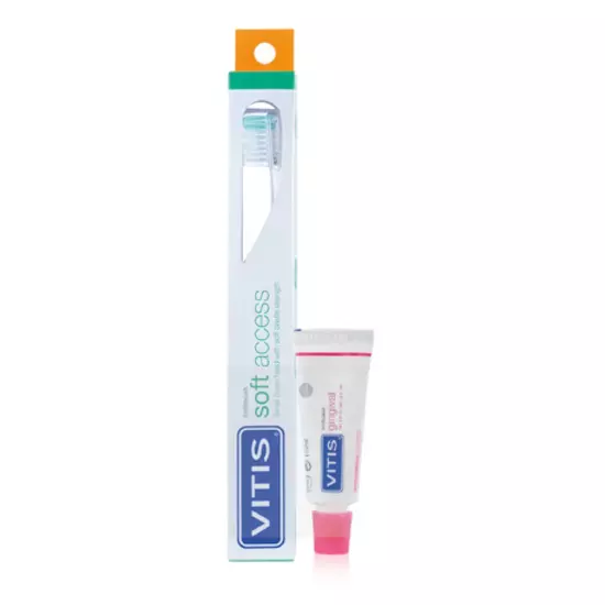 Fogkefe VITIS soft access (kisfejű) + 15ml gingival fogkrém