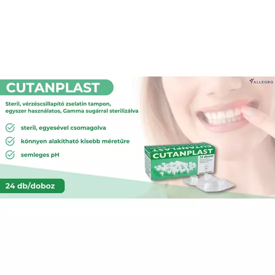 Cutanplast Dental vérzéscsillapító 10x10x10mm (24db)