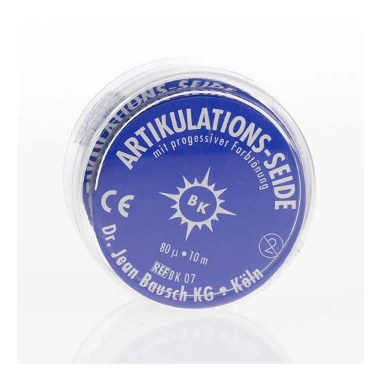 Artikulation silk 80µ BK 07 kék 16mm 10m rolni Bausch