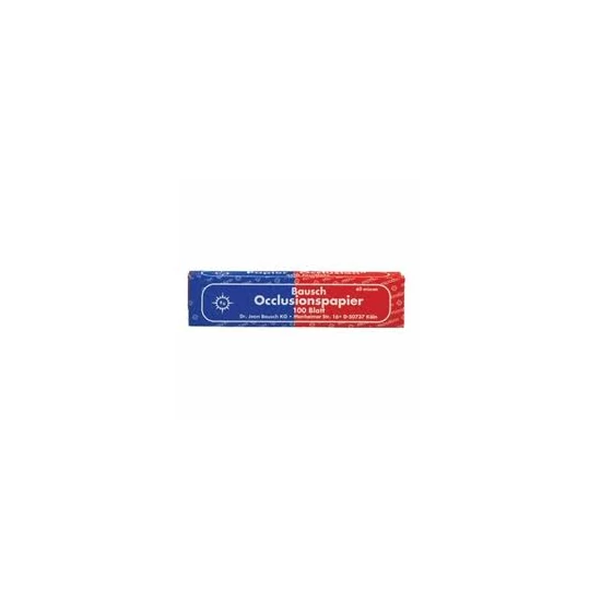 Artikulációs papir 40µ BK 80 kék/piros 200lap Bausch