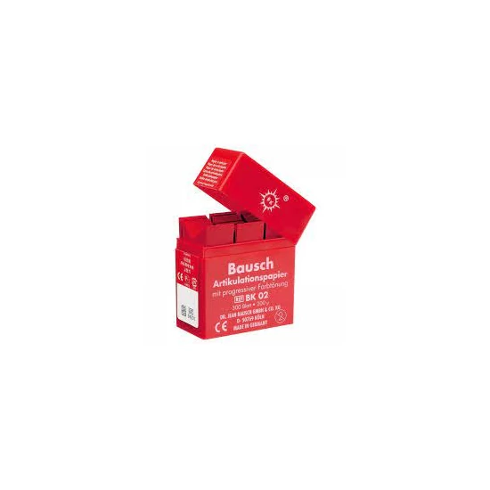 Artikulációs papír 200µ BK 02 piros adagolós 300lap Bausch