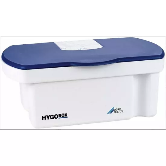 Fertőtlenítő kád Hygobox fedél kék - belső szűrő fehér 13x32,5x21cm 3l Dürr