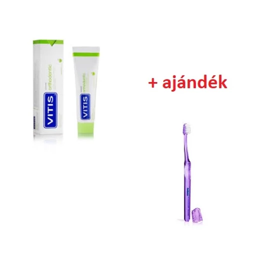 AKCIÓ - Vitis orthodonciás fogkrém 100ml  + ajándék Ortho access fogkefe