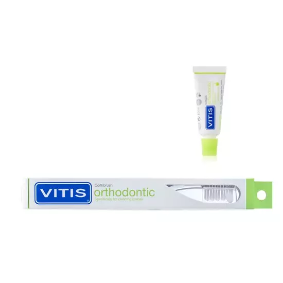 Fogkefe VITIS orthodontic + 15ml orthod.fogkrém