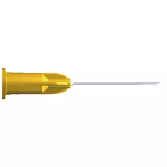 Injekciós kanül Luer 30G 0,3x23mm sárga Transcodent 100db