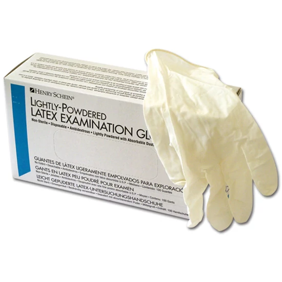 Kesztyű Latex enyhén púderes S 100db HS