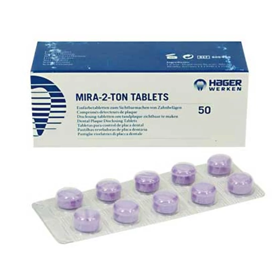Mira-2-Ton Plakkfestő tabletta 50db (5x10db)