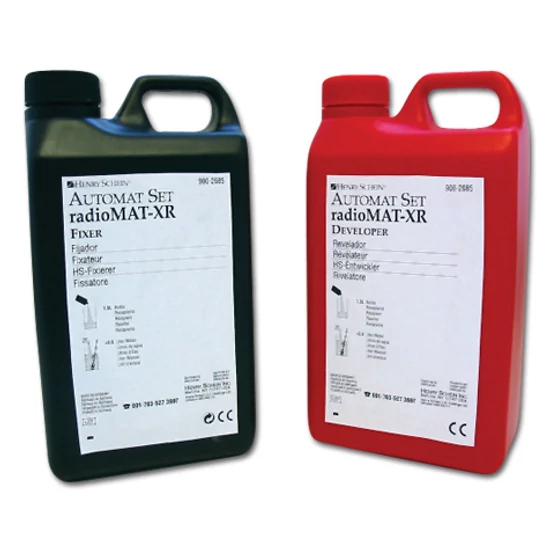 Radiomat-XR előhívó+fixáló  2x1,5l konc (2x5l előh.)+2x1,5l konc. (2x5l fix.) HS