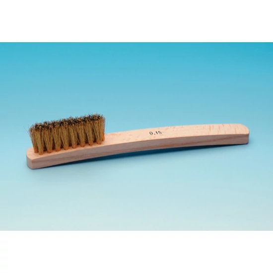 Fúrótisztító rézkefe nyéllel 1db 50x15mm, hossz 160mm HS