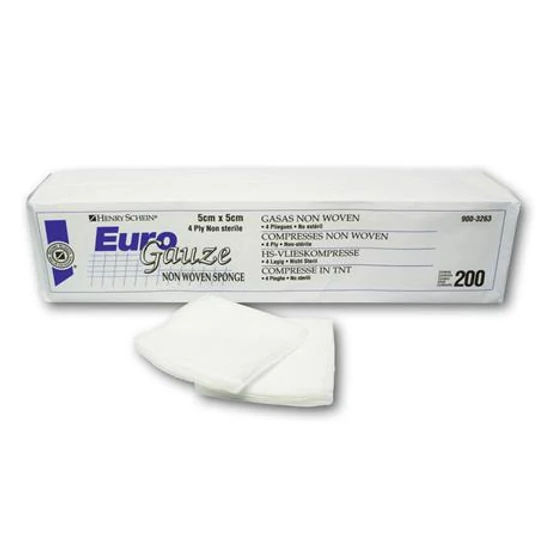 Gézlap Euro Gauze 4 rétegű 5x5cm nem steril 200db HS