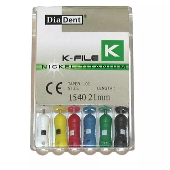 K-Files(NiTi) 25mm 45-80 Diadent