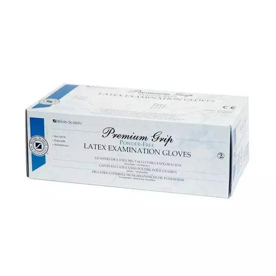 Kesztyű Latex Premium Grip púderm. L 100db HS