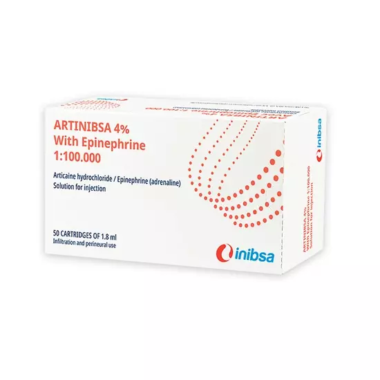 ARTINIBSA 4% 1/100000 50x1,8 ml oldatos injekció