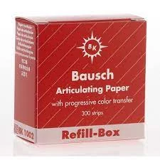 Artikulációs papír 200µ BK 1002 piros utántöltő BK 02-höz 300lap Bausch