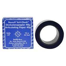 Artikulációs papír 40µ BK 1015 kék utántöltő tek.BK 15-höz 10mx22mm Bausch