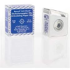 Artikulációs papir 40µ BK 13 kék tek.adagolóval 15mx16mm Bausch