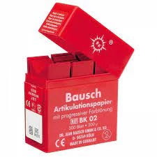 Artikulációs papír 200µ BK 02 piros adagolós 300lap Bausch