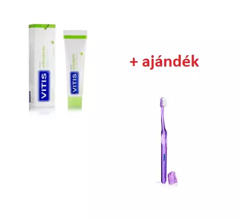 AKCIÓ - Vitis orthodonciás fogkrém 100ml  + ajándék Ortho access fogkefe