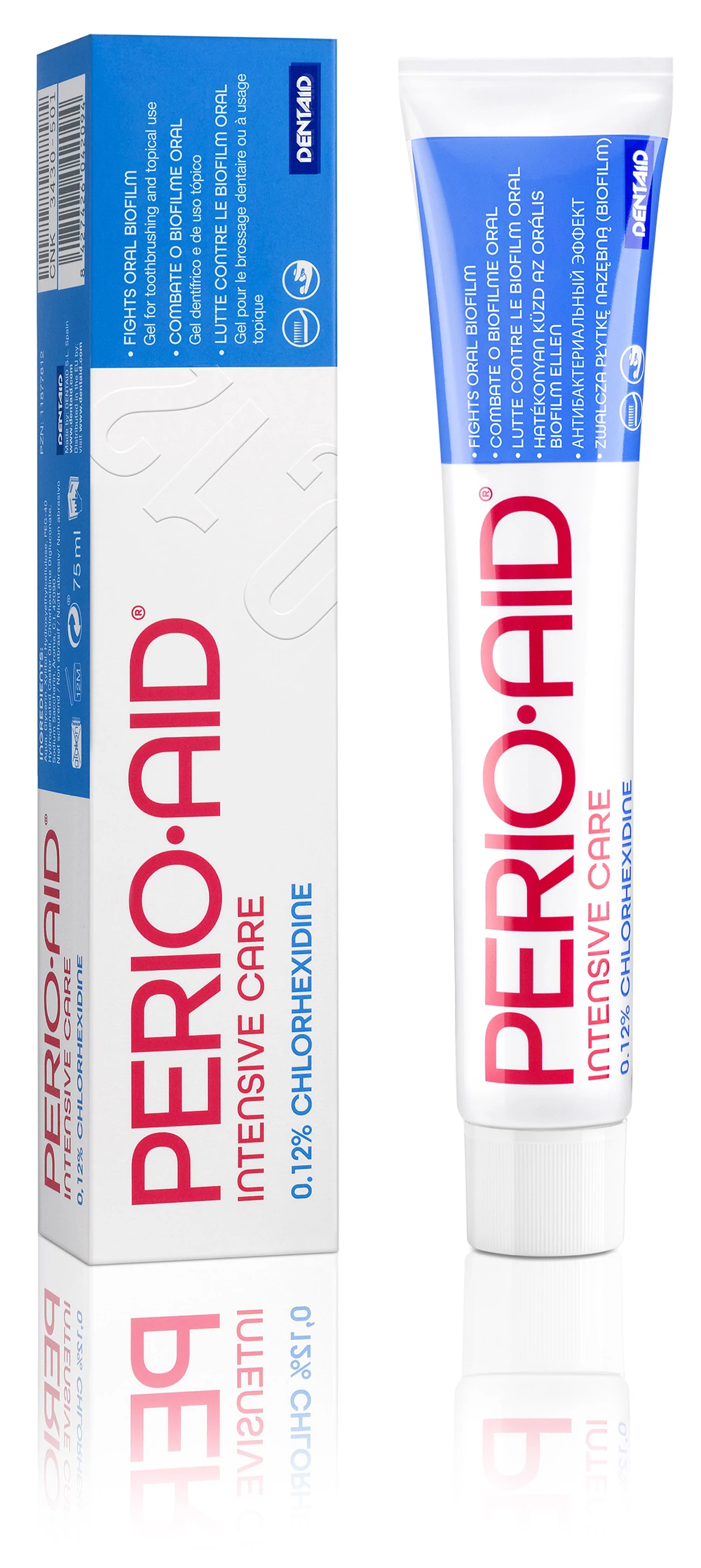 Perio Aid Intensive Care 0,12%  CHX gel kék 75ml (32184)