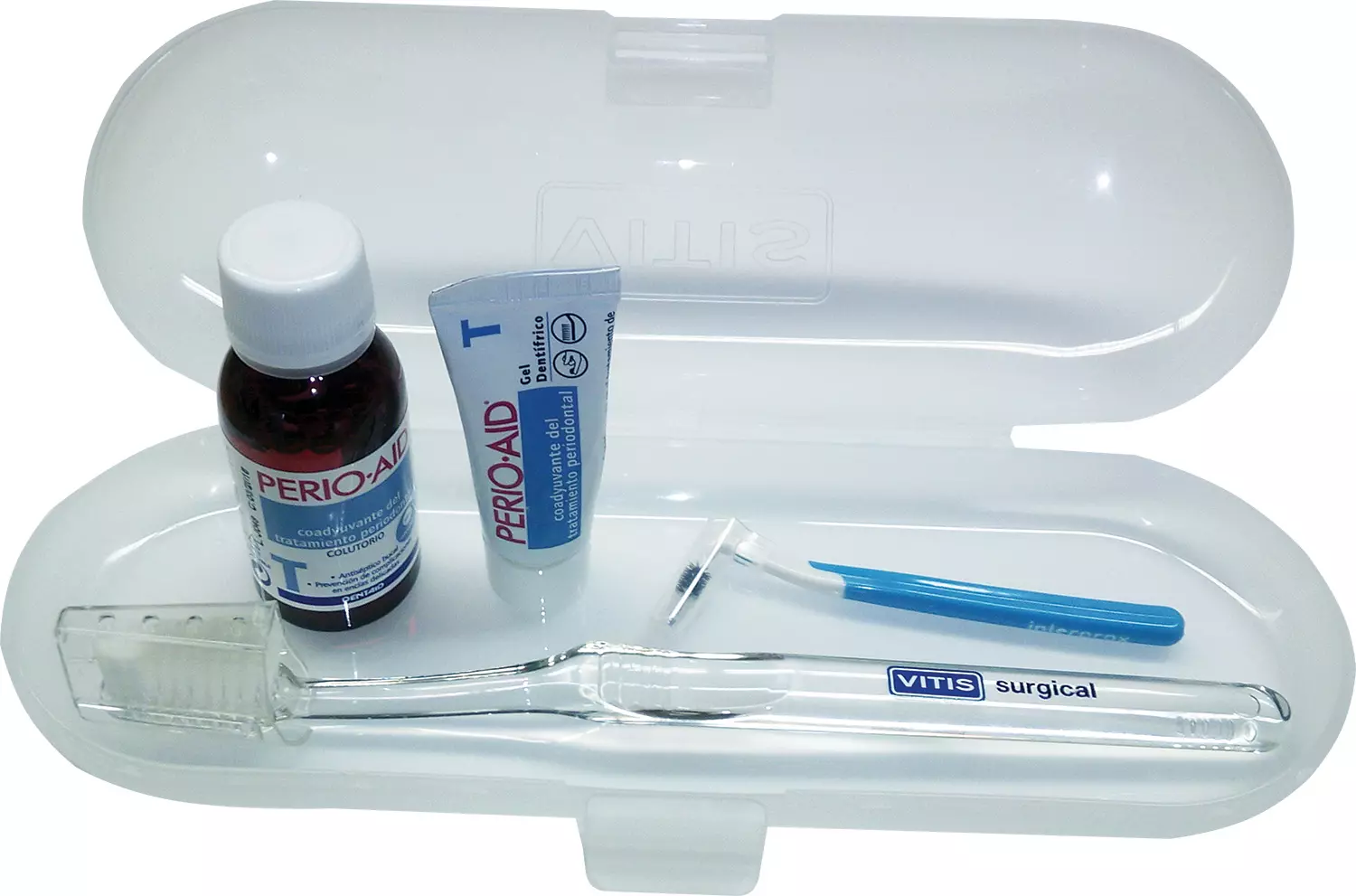 Perio Aid Kit 8 ml+30 ml+Surgical fogkefe+IPXconical (Blue)