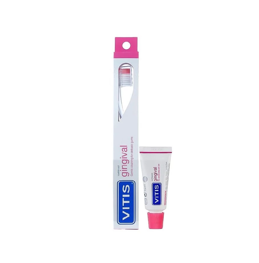 AKCIÓ - Fogkefe VITIS Gingival + 15 ml gingival fogkrém 10+2