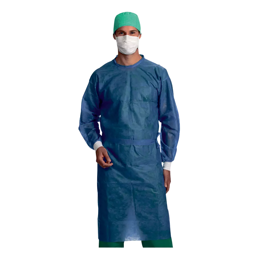 Védőköpeny sebészeti steril L kék 52db Mölnlycke