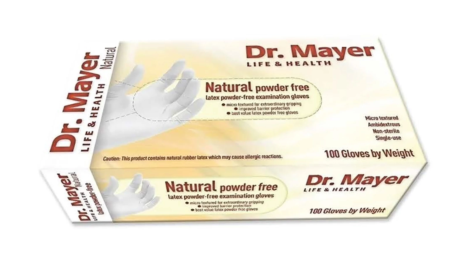 Kesztyű dr. Mayer latex púdermentes  S 100db