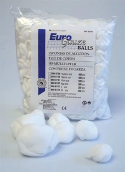 Géztörlő Euro Gauze 0,6x0,9cm mogyoró nem steril 500db HS